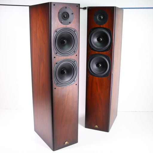 Castle Knight 5 Tower Speaker Pair (CRACKED FOAM) (MISSING STANDS)-Speakers-SpenCertified-vintage-refurbished-electronics