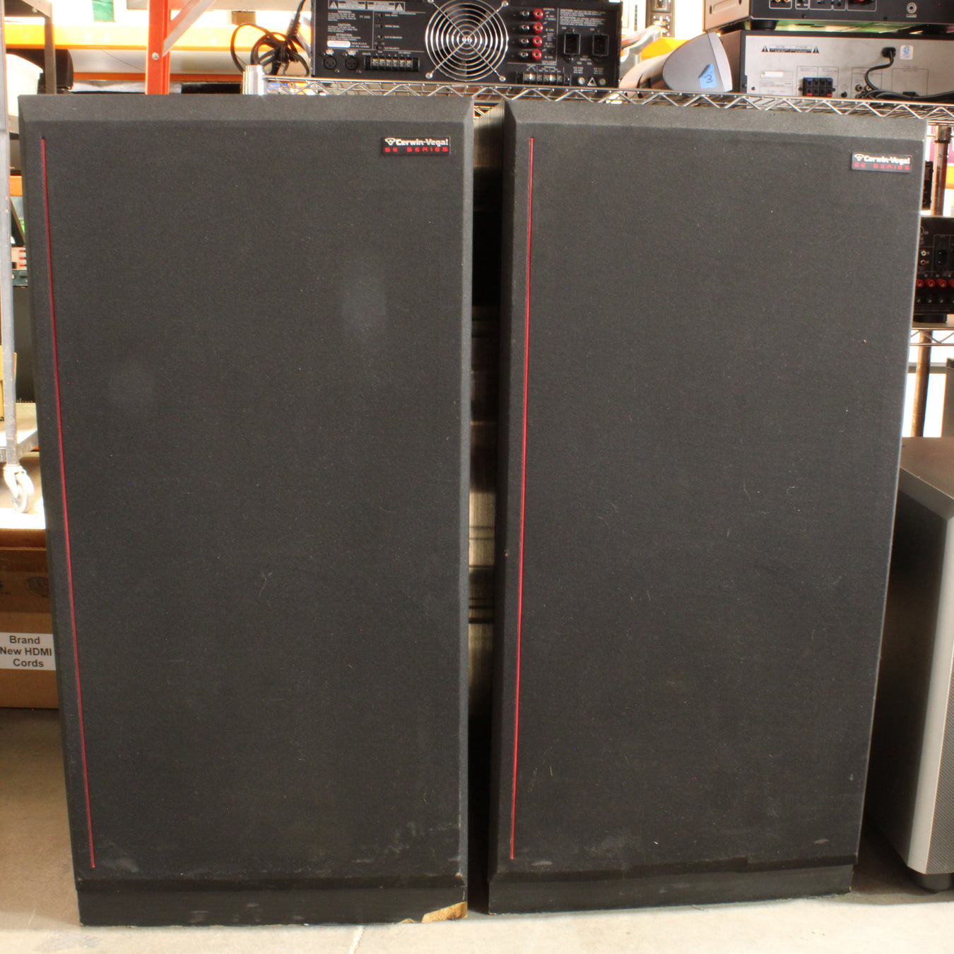 Cerwin-Vega 380SE Floor Standing Speaker Pair-Speakers-SpenCertified-vintage-refurbished-electronics