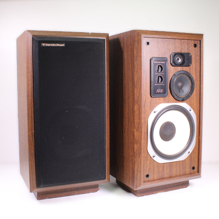 Cerwin-Vega! AT-10 10" 3-Way Floor Speaker Pair-Speakers-SpenCertified-vintage-refurbished-electronics