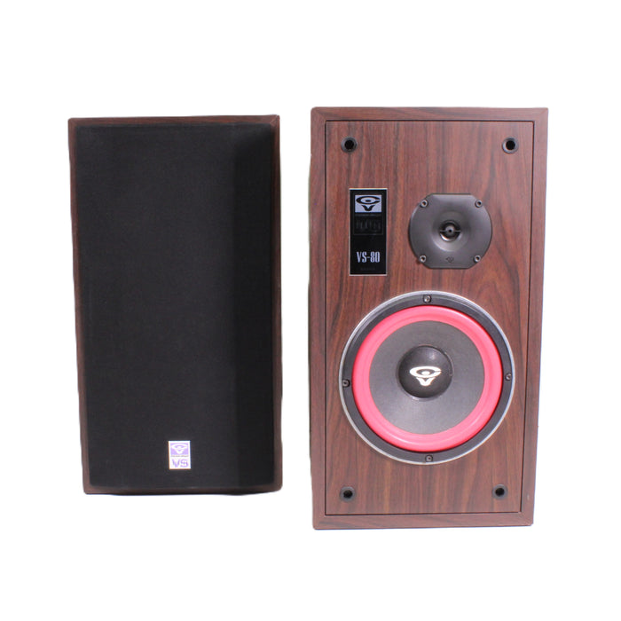 Cerwin-Vega VS-80 Vintage 2-Way 8" Bookshelf Speaker-Speakers-SpenCertified-vintage-refurbished-electronics