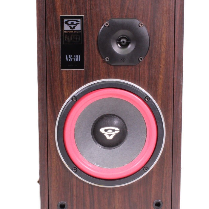 Cerwin-Vega VS-80 Vintage 2-Way 8" Bookshelf Speaker-Speakers-SpenCertified-vintage-refurbished-electronics