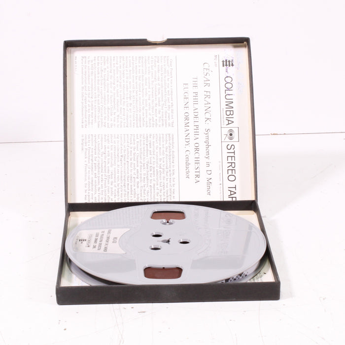César Franck – Symphony in D Minor – Eugene Ormandy / The Philadelphia Orchestra – Reel to Reel Tape 7" 1/4" 7½ IPS Columbia Stereo Tape-Reel-to-Reel Tape-SpenCertified-vintage-refurbished-electronics