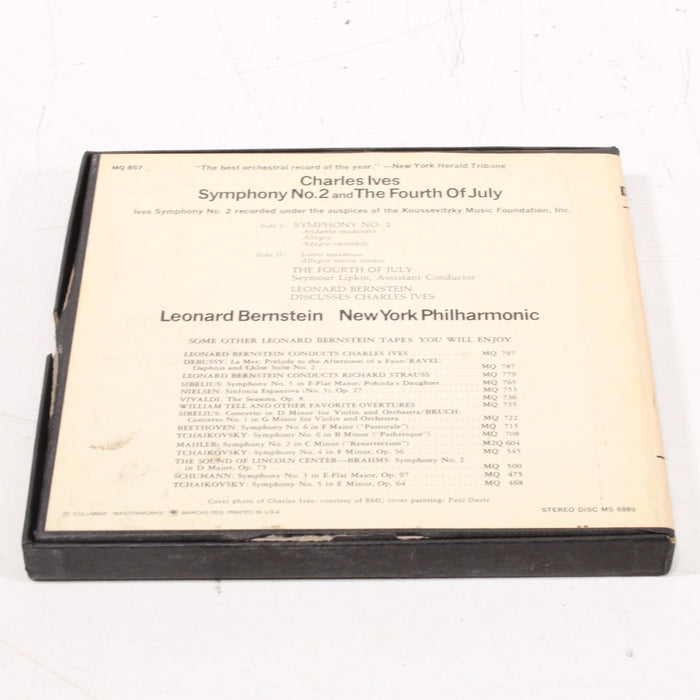 Charles Ives Symphony No. 2 & The Fourth of July – Leonard Bernstein / New York Philharmonic Reel to Reel Tape 7" 1/4" 7½ IPS Columbia Stereo Tape-Reel-to-Reel Tape-SpenCertified-vintage-refurbished-electronics