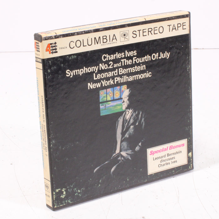Charles Ives Symphony No. 2 & The Fourth of July – Leonard Bernstein / New York Philharmonic Reel to Reel Tape 7" 1/4" 7½ IPS Columbia Stereo Tape-Reel-to-Reel Tape-SpenCertified-vintage-refurbished-electronics