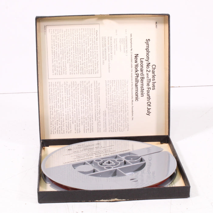 Charles Ives Symphony No. 2 & The Fourth of July – Leonard Bernstein / New York Philharmonic Reel to Reel Tape 7" 1/4" 7½ IPS Columbia Stereo Tape-Reel-to-Reel Tape-SpenCertified-vintage-refurbished-electronics