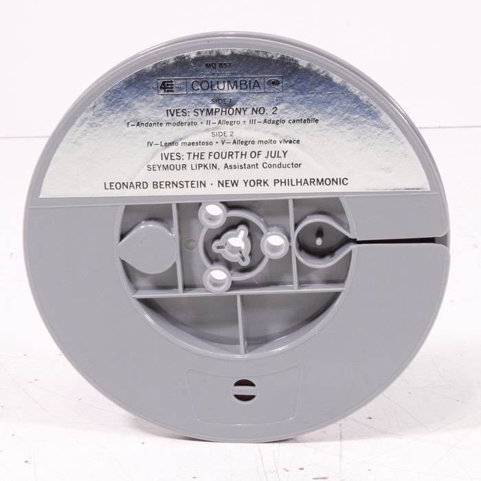 Charles Ives Symphony No. 2 & The Fourth of July – Leonard Bernstein / New York Philharmonic Reel to Reel Tape 7" 1/4" 7½ IPS Columbia Stereo Tape-Reel-to-Reel Tape-SpenCertified-vintage-refurbished-electronics