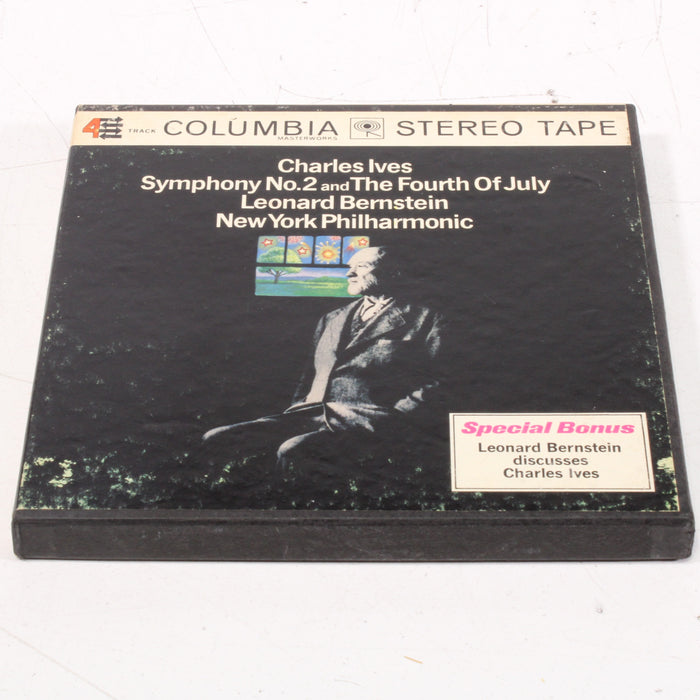 Charles Ives Symphony No. 2 & The Fourth of July – Leonard Bernstein / New York Philharmonic Reel to Reel Tape 7" 1/4" 7½ IPS Columbia Stereo Tape-Reel-to-Reel Tape-SpenCertified-vintage-refurbished-electronics