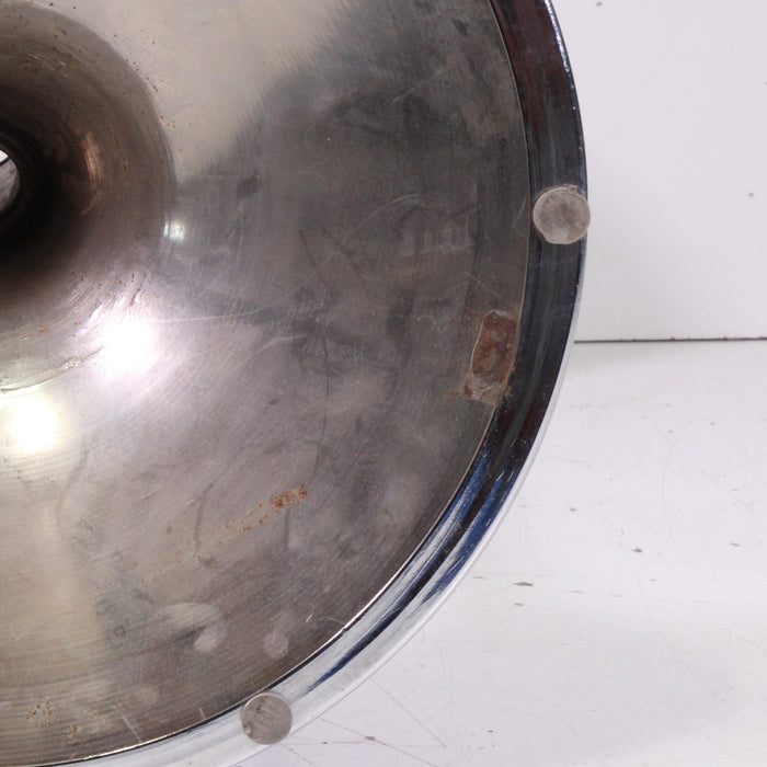 Chrome Pedestal Single Speaker Stand Tulip-Style Polished Metal Base-Speaker Stands & Mounts-SpenCertified-vintage-refurbished-electronics