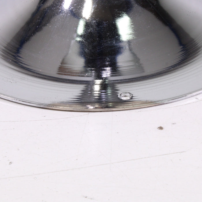 Chrome Pedestal Single Speaker Stand Tulip-Style Polished Metal Base-Speaker Stands & Mounts-SpenCertified-vintage-refurbished-electronics