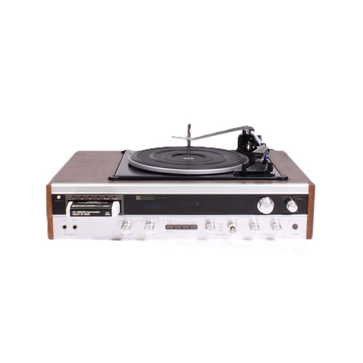 Claricon 27801 8-Track Stereo Receiver Turntable Console System Auto Record Changer-Turntables & Record Players-SpenCertified-vintage-refurbished-electronics