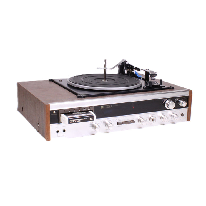Claricon 27801 8-Track Stereo Receiver Turntable Console System Auto Record Changer-Turntables & Record Players-SpenCertified-vintage-refurbished-electronics