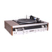 Claricon 27801 8-Track Stereo Receiver Turntable Console System Auto Record Changer-Turntables & Record Players-SpenCertified-vintage-refurbished-electronics