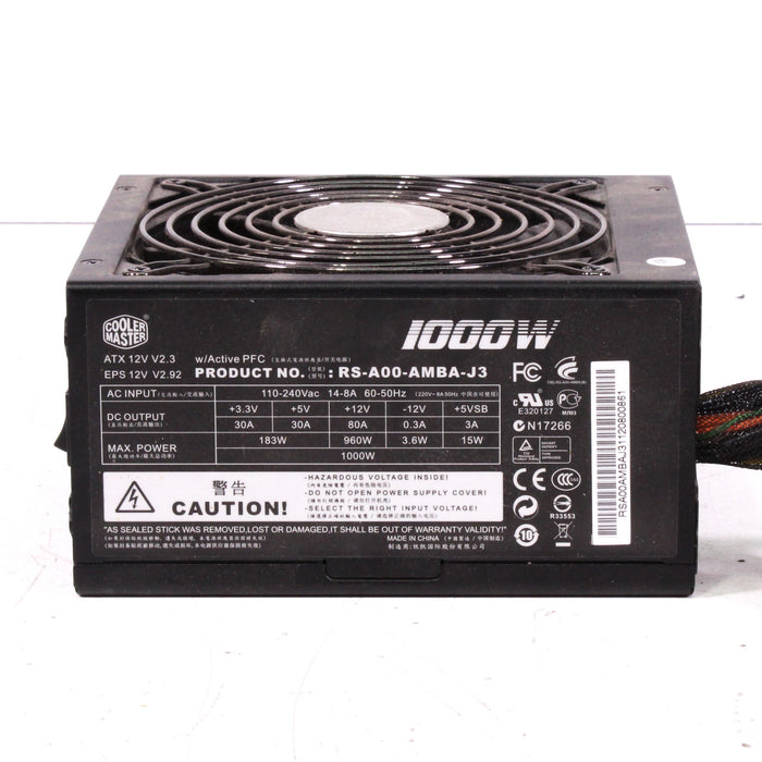 Cooler Master Silent Pro 1000W RS-A00-AMBA-J3 Power Supply with Semi-Modular Cables-Computer Components-SpenCertified-vintage-refurbished-electronics