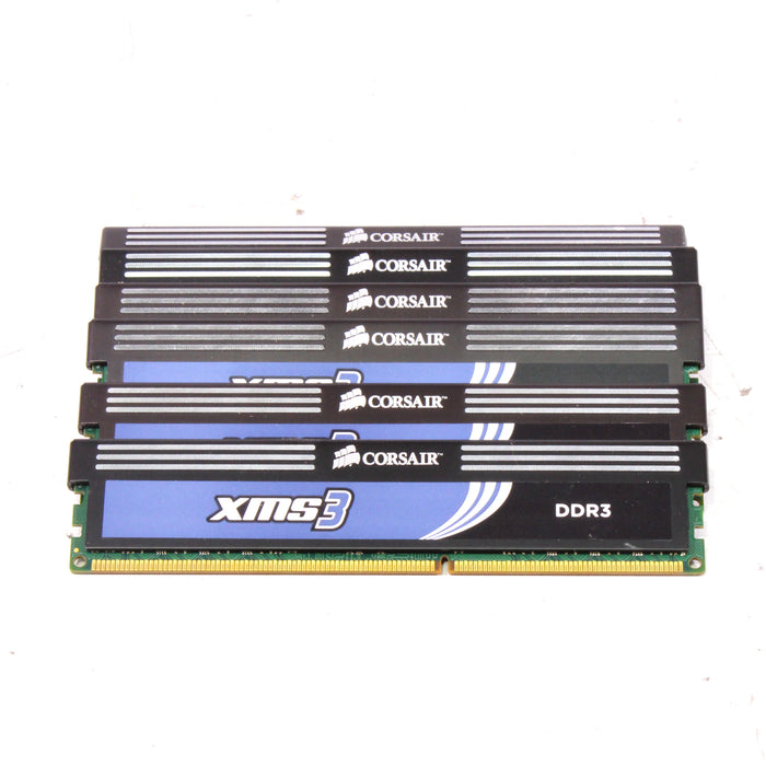 Corsair CMX6GX3M3C1600C7 XMS3 DDR3 6GB (3x2GB) 1600 (PC3 12800) Desktop Memory-Computer Components-SpenCertified-vintage-refurbished-electronics