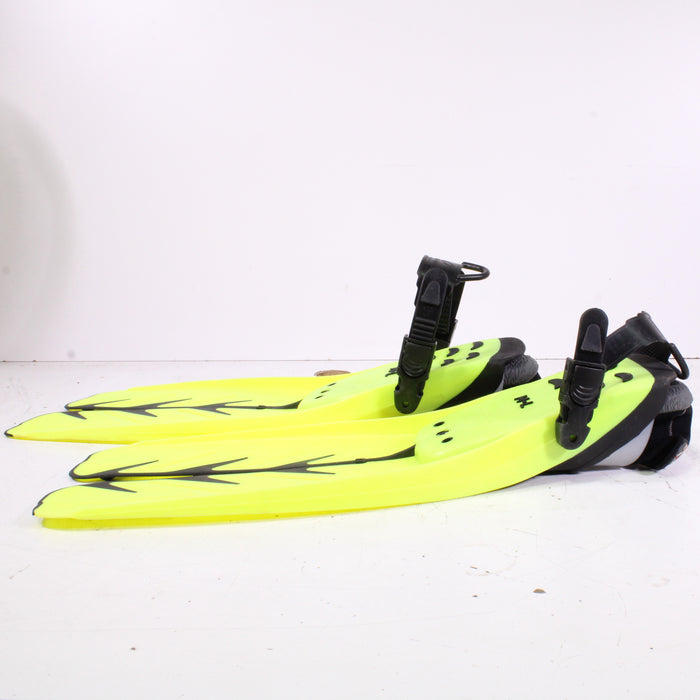 Cressi-Sub Rondine Adjustable Medium/Large Yellow Open-Heel Fins-Paddle Fin-SpenCertified-vintage-refurbished-electronics