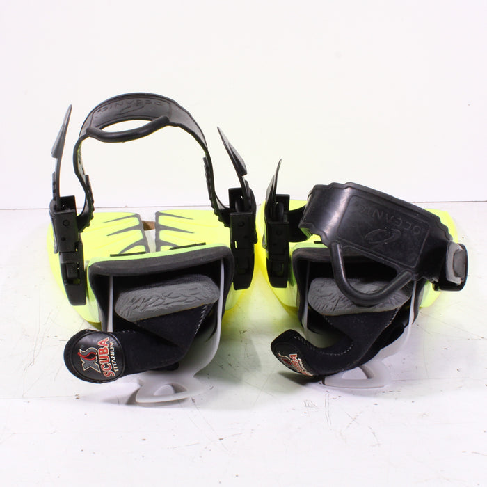 Cressi-Sub Rondine Adjustable Medium/Large Yellow Open-Heel Fins-Paddle Fin-SpenCertified-vintage-refurbished-electronics