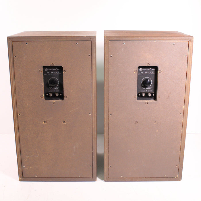 Criterion 100B 99-02115 WX Vintage Speaker Pair-Speakers-SpenCertified-vintage-refurbished-electronics