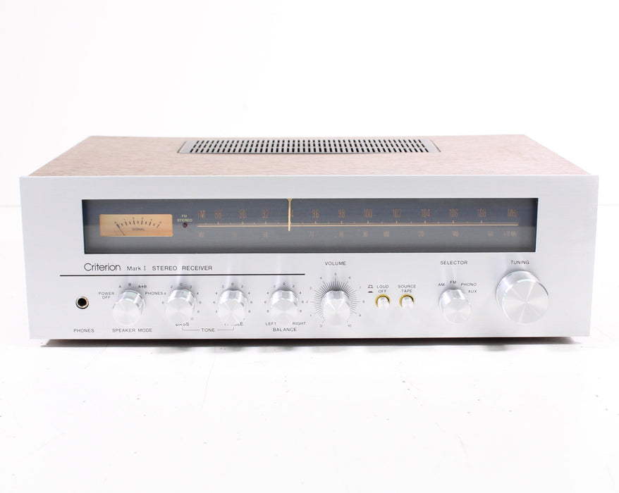 Criterion Mark I Vintage Stereo Receiver with Ceramic and Magnet Turntable Inputs-Audio & Video Receivers-SpenCertified-vintage-refurbished-electronics