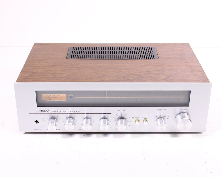 Criterion Mark I Vintage Stereo Receiver with Ceramic and Magnet Turntable Inputs-Audio & Video Receivers-SpenCertified-vintage-refurbished-electronics