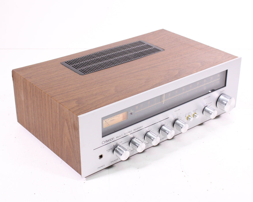 Criterion Mark I Vintage Stereo Receiver with Ceramic and Magnet Turntable Inputs-Audio & Video Receivers-SpenCertified-vintage-refurbished-electronics