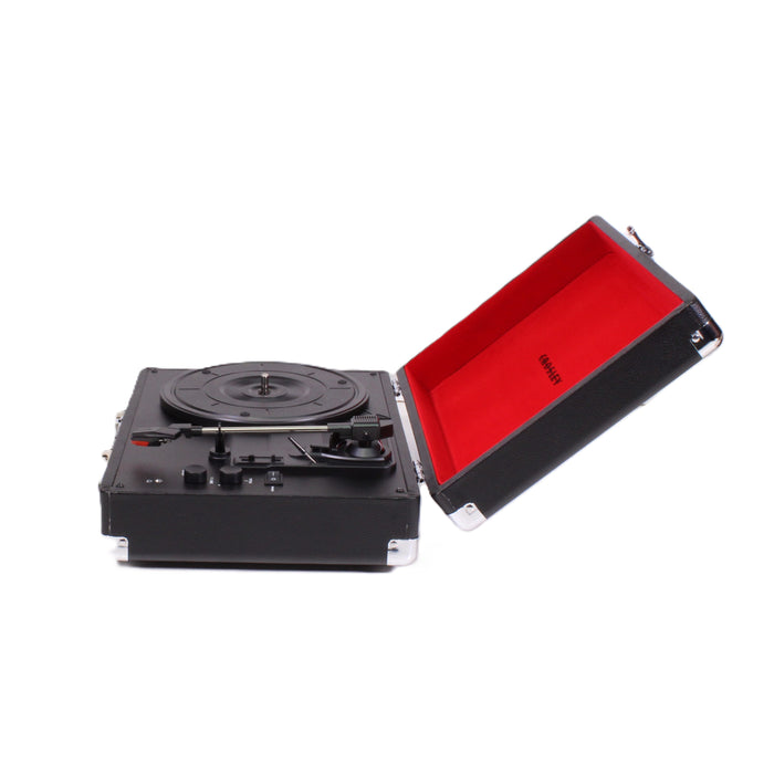 Crosley CR8005D-BK Cruiser Deluxe 3-Speed Bluetooth Portable Turntable Black (ORIGINAL BOX)-Electronics-SpenCertified-vintage-refurbished-electronics