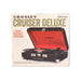 Crosley CR8005D-BK Cruiser Deluxe 3-Speed Bluetooth Portable Turntable Black (ORIGINAL BOX)-Electronics-SpenCertified-vintage-refurbished-electronics