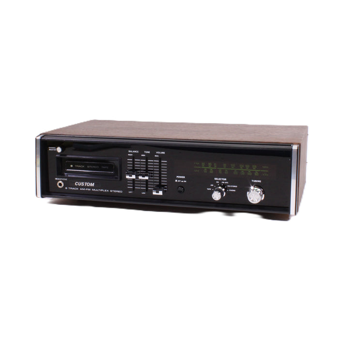 Custom L-500VS Vintage 8-Track AM/FM Multiplex Stereo Receiver with Phono-8 Track Player-SpenCertified-vintage-refurbished-electronics