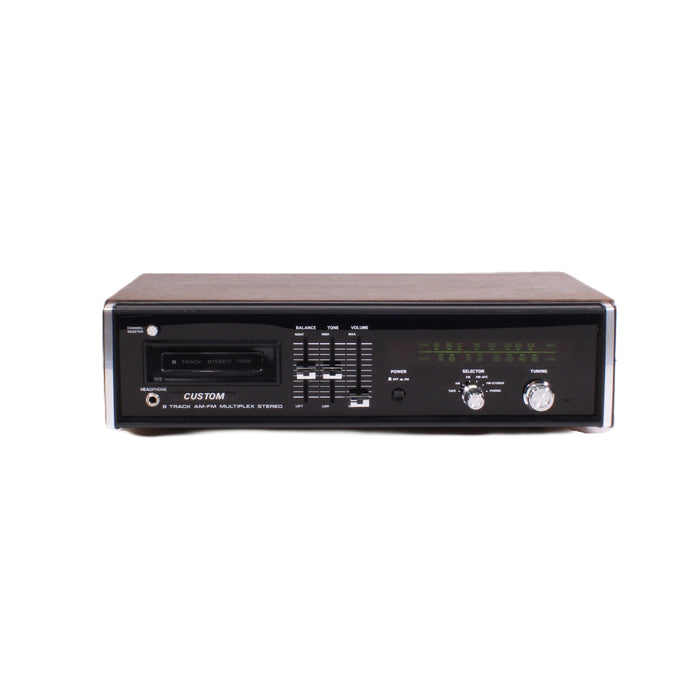 Custom L-500VS Vintage 8-Track AM/FM Multiplex Stereo Receiver with Phono-8 Track Player-SpenCertified-vintage-refurbished-electronics