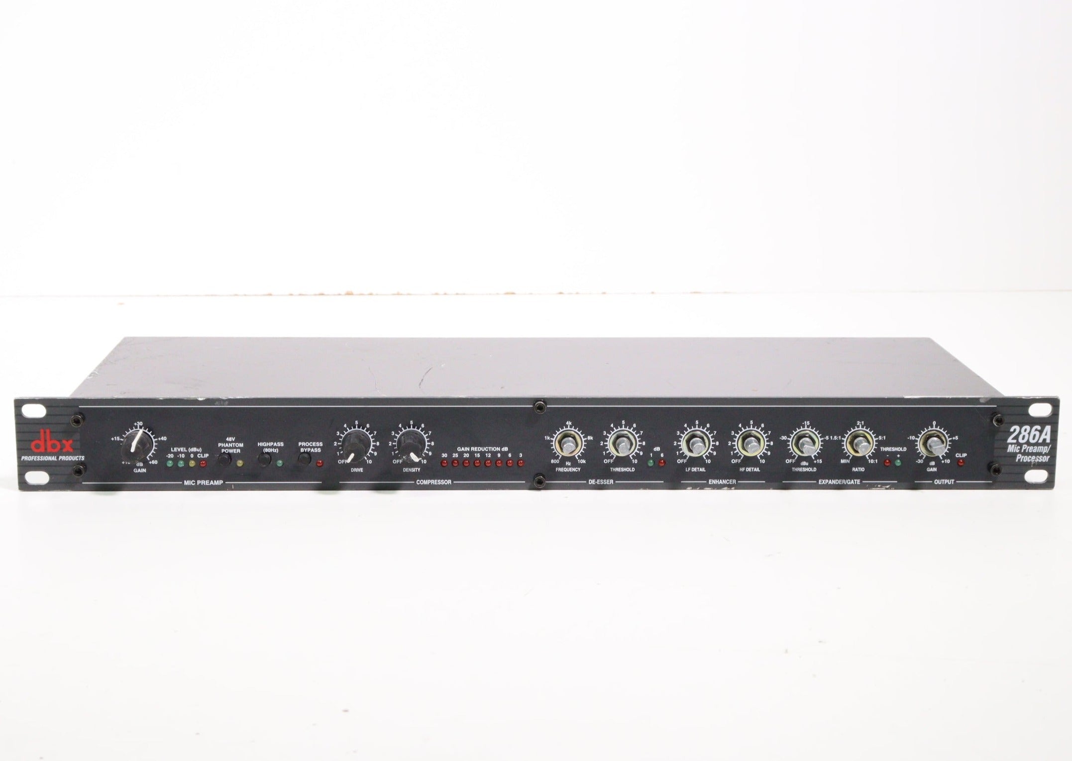 DBX 286A Microphone Preamp Processor with Compressor De-Esser Enhancer