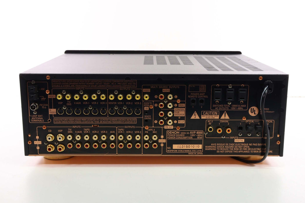 DENON AVP-8000 A/V Preamplifier Copper Finish-Audio Amplifiers-SpenCertified-vintage-refurbished-electronics