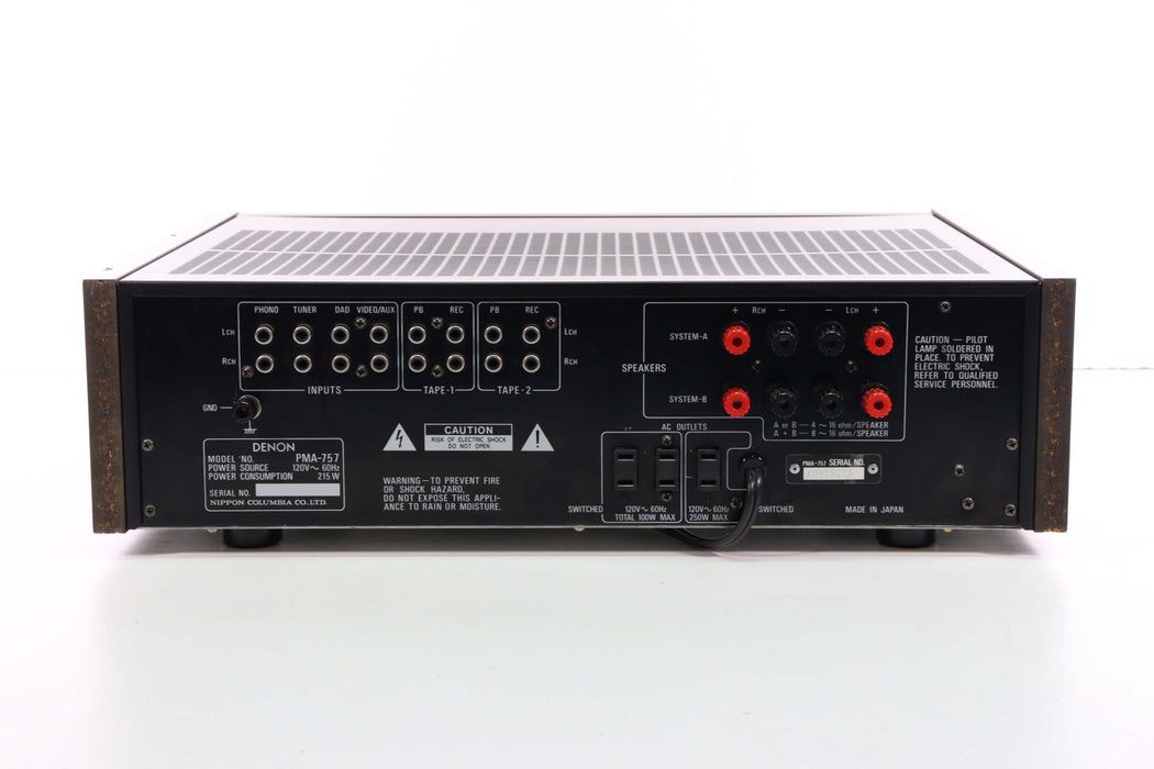 DENON PMA-757 Precision Audio Component/Pre-Main Amplifier (Has Unknown Issues)-Audio Amplifiers-SpenCertified-vintage-refurbished-electronics