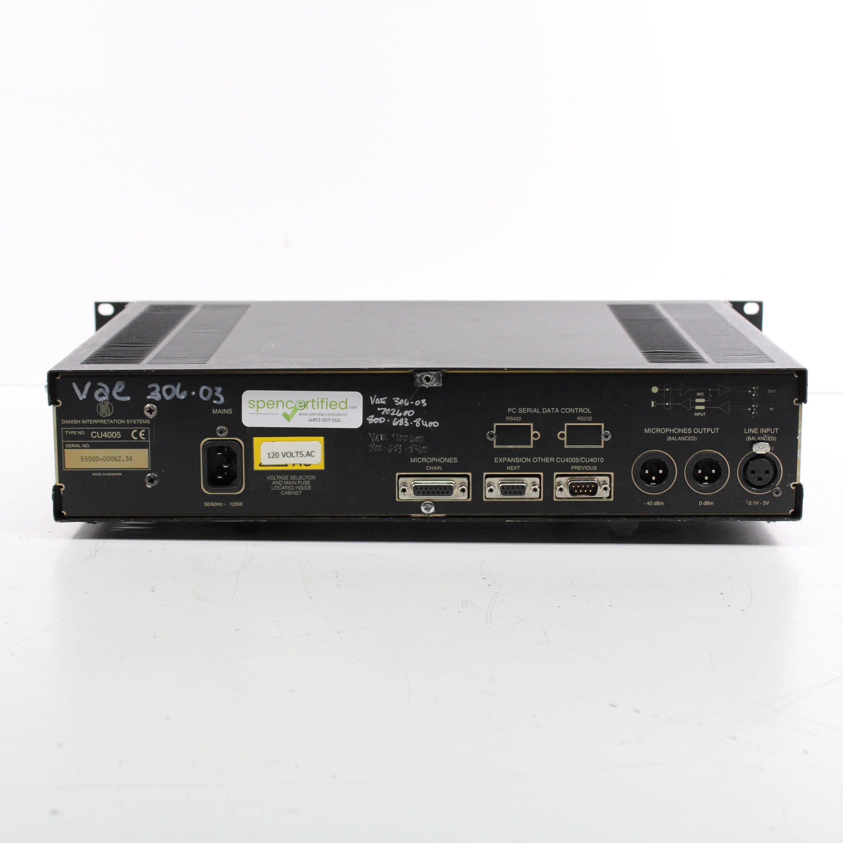 DIS Danish Interpretation System CU4005 Central Unit for Microphone Sy ...