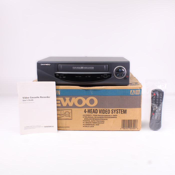 DaeWoo DVK47N VHS VCR Recorder Player 4-Head Hi-Fi Stereo (ORIGINAL BOX)-Electronics-SpenCertified-vintage-refurbished-electronics