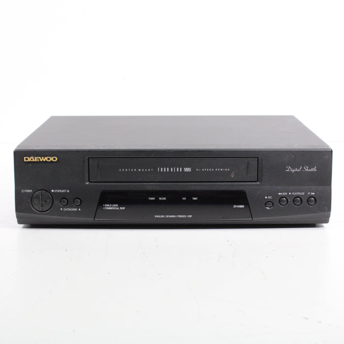 Daewoo DV-K486N 4-Head VCR VHS Player Recorder with High Speed Rewind-VCRs-SpenCertified-vintage-refurbished-electronics