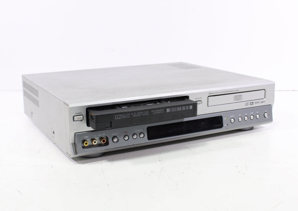 Daewoo DV6T811N DVD VHS Combo Player 6-Head Video Recorder Compatible with PAL (BLACK OR SILVER)-VCRs-SpenCertified-vintage-refurbished-electronics