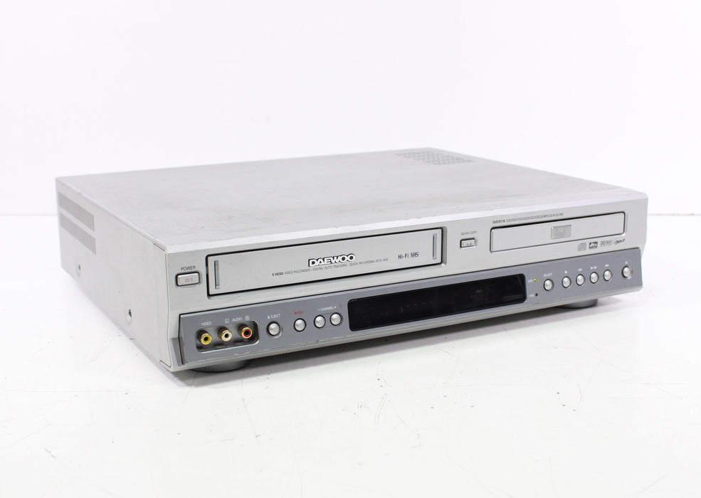 Daewoo DV6T811N DVD VHS Combo Player 6-Head Video Recorder Compatible with PAL (BLACK OR SILVER)-VCRs-SpenCertified-vintage-refurbished-electronics