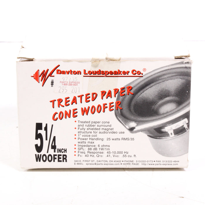 Dayton Audio 295-200 5.25" Midrange Speaker Driver Replacement Part 6 Ohms-Speaker Accessories-SpenCertified-vintage-refurbished-electronics