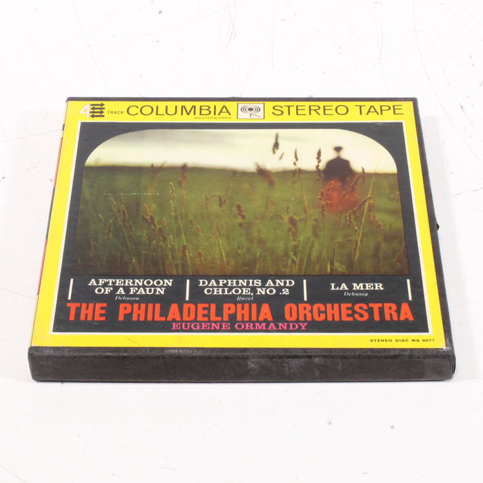 Debussy: La Mer, Prelude to the Afternoon of a Faun / Ravel: Daphnis et Chloé No. 2 – Eugene Ormandy Conducts The Philadelphia Orchestra Reel to Reel Tape 7" 1/4" 7½ IPS Columbia Masterworks-Reel-to-Reel Tape-SpenCertified-vintage-refurbished-electronics