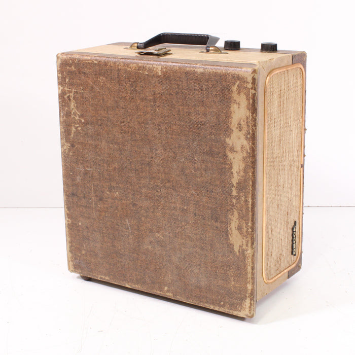 Decca DP-592 Portable 4-Speed Record Player System Built-In Speakers-Turntables & Record Players-SpenCertified-vintage-refurbished-electronics