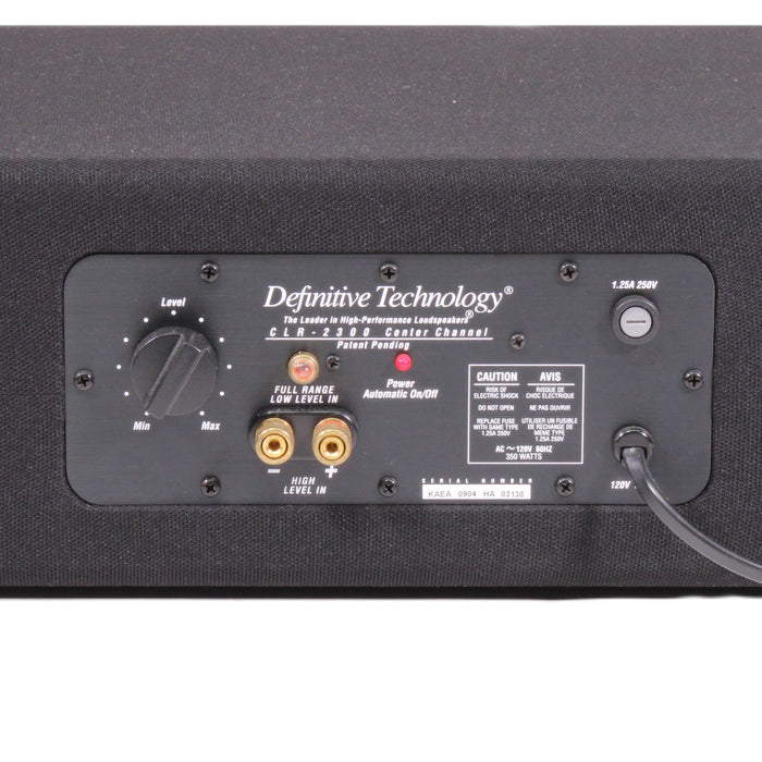 Definitive Technology CLR-2300 Powered Center Channel Speaker 150W Built-In Subwoofer-Speakers-SpenCertified-vintage-refurbished-electronics
