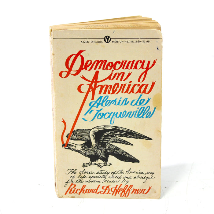 Democracy in America by Alexis de Tocqueville Paperback Book (1956)-Books-SpenCertified-vintage-refurbished-electronics