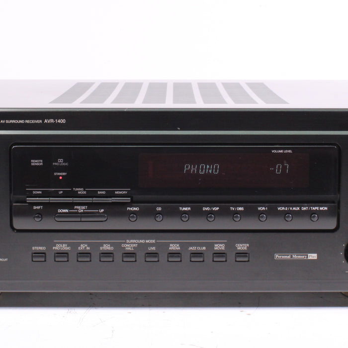 Denon AVR-1400 Audio Video Surround Receiver Dolby Pro Logic-Audio & Video Receivers-SpenCertified-vintage-refurbished-electronics