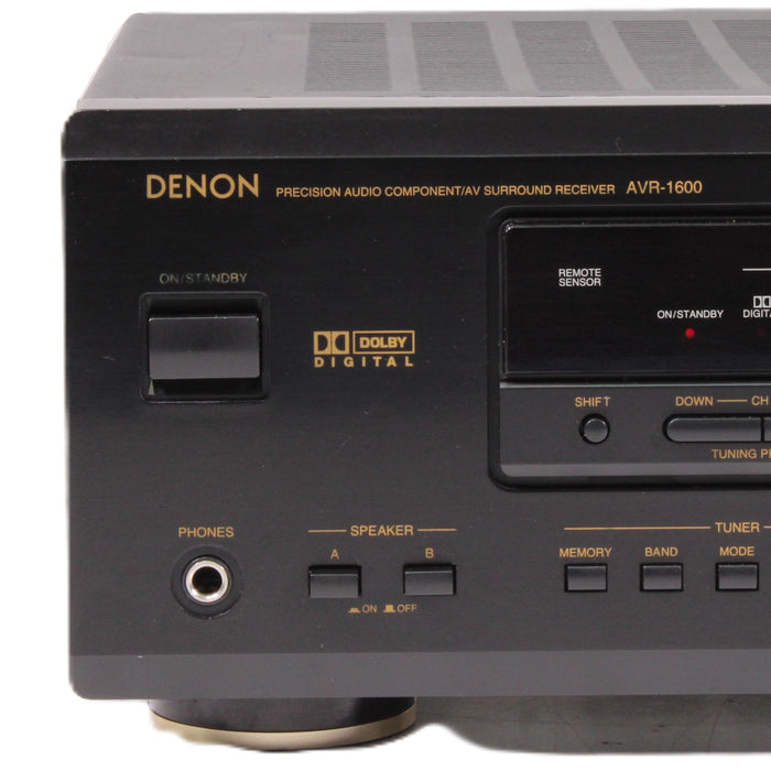 Denon AVR-1600 5.1 A/V Surround Receiver 60WPC Dolby Digital Phono-Audio & Video Receivers-SpenCertified-vintage-refurbished-electronics