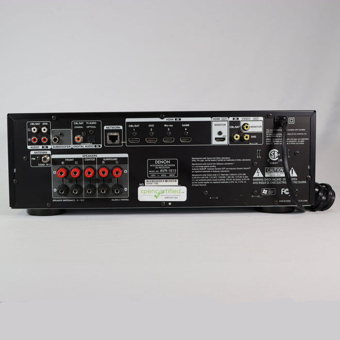 Denon AVR-1613 Integrated Network A/V Receiver-Electronics-SpenCertified-vintage-refurbished-electronics