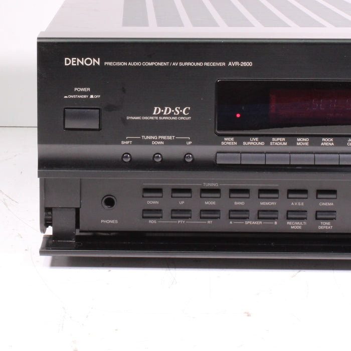 Denon AVR-2600 7.1 Channel AV Receiver Phono Dolby TrueHD DTS-HD-Audio Receivers-SpenCertified-vintage-refurbished-electronics