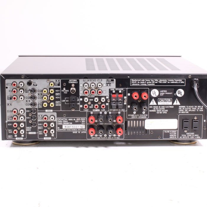 Denon AVR-2600 7.1 Channel AV Receiver Phono Dolby TrueHD DTS-HD-Audio Receivers-SpenCertified-vintage-refurbished-electronics