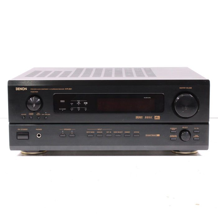 Denon AVR-2801 5.1-CH AV Receiver with Dolby Digital and DTS (2000) (NO REMOTE)-Audio & Video Receivers-SpenCertified-vintage-refurbished-electronics
