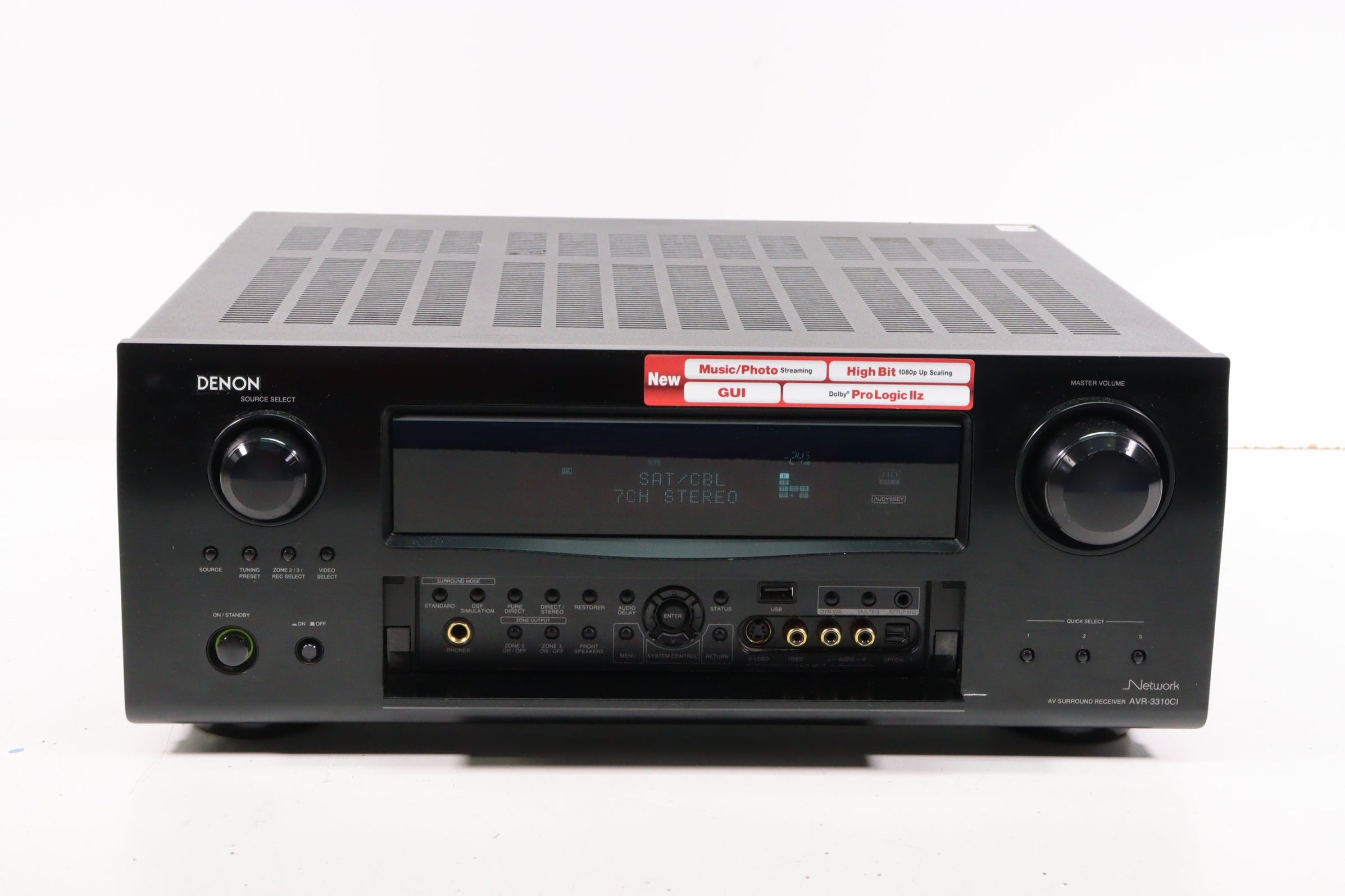 Denon AVR-3310CI 7.1 Channel Multi-Zone AV Surround Receiver with Netw ...
