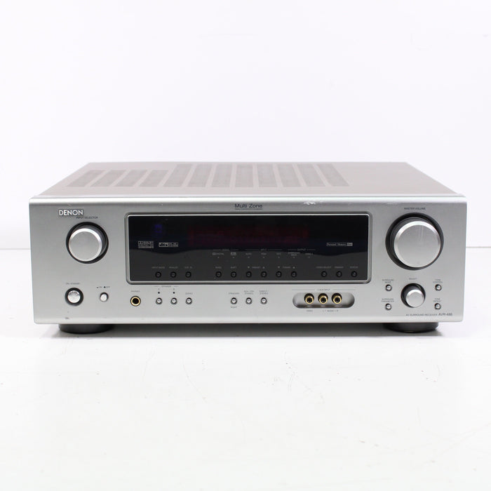 Denon AVR-486 AV Audio Video Surround Receiver Silver (NO REMOTE)-Audio & Video Receivers-SpenCertified-vintage-refurbished-electronics