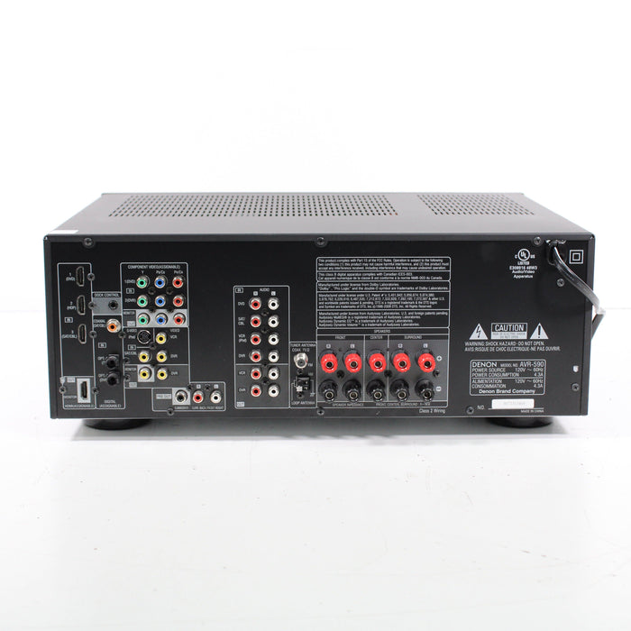 Denon AVR-590 5.1-Channel AV Surround Receiver HDMI with Original Box (2010)-Audio & Video Receivers-SpenCertified-vintage-refurbished-electronics